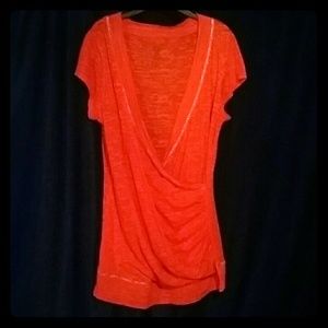 Vanity Bright Orange Crossover Top XL